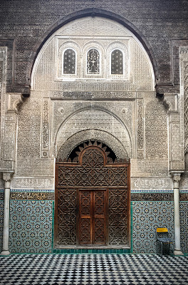 摩洛哥非斯的古al-Qarawiyyin图书馆