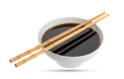 酱油和筷子隔离上白