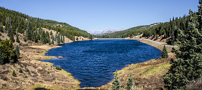黑湖水库在韦尔，科罗拉多州