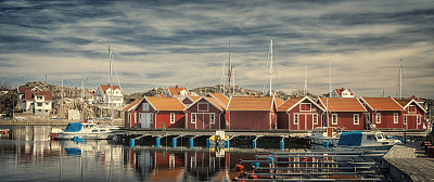 瑞典田园诗般的渔村