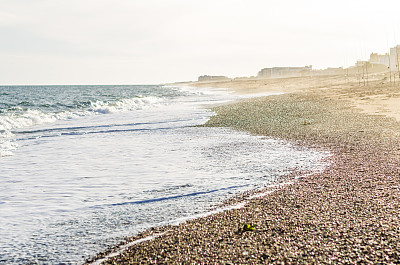 Maresme costa brava西班牙海浪日落HHS