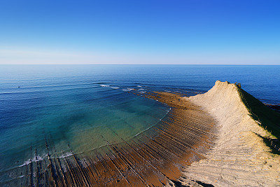 岩石海岸线