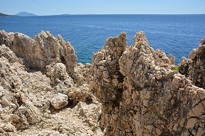 岩石在克罗地亚