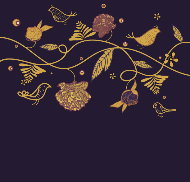 牡丹花鸟富贵花