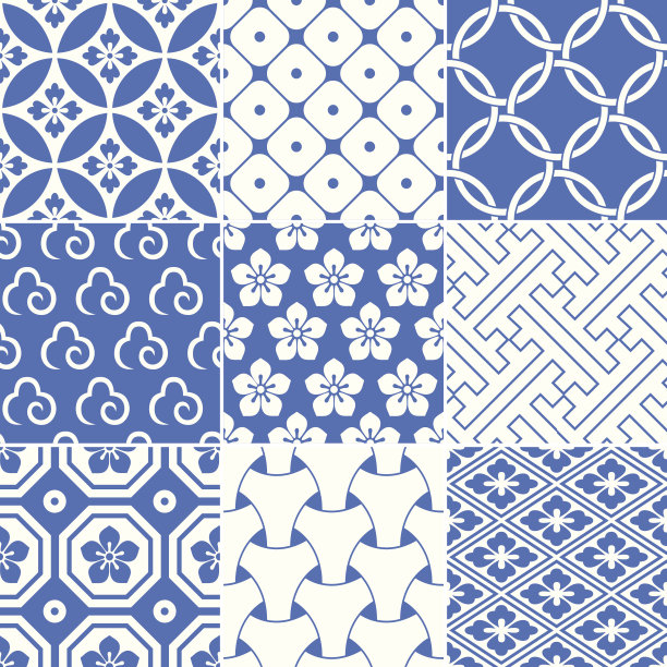 精美复古风圆形几何花纹