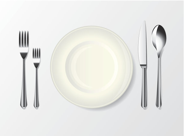 银餐具,餐刀,餐具