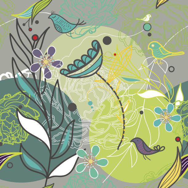 牡丹花鸟富贵花