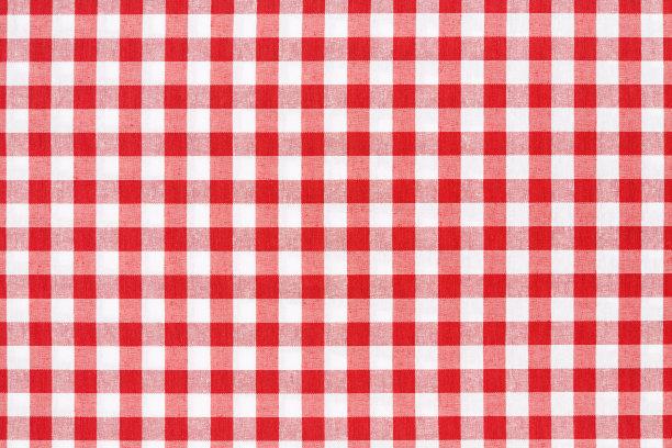 红白格纹