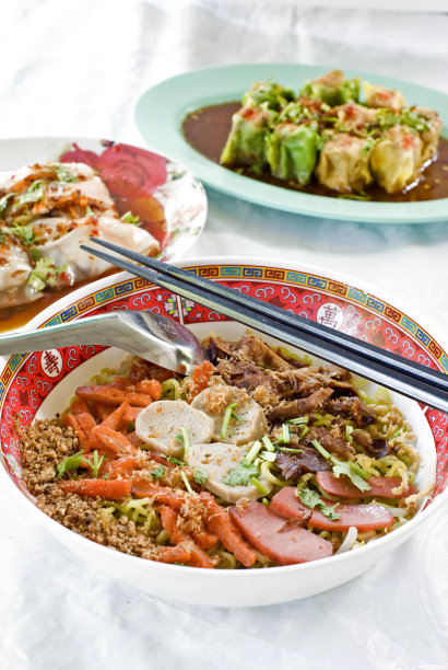 面条,烤的,高级西餐