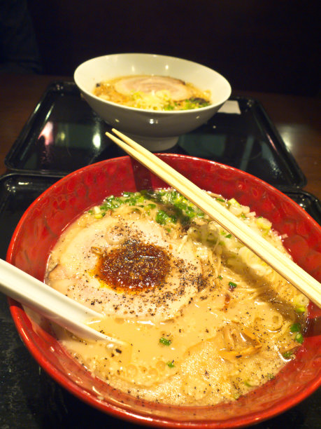 日本拉面,味噌汤,山葵
