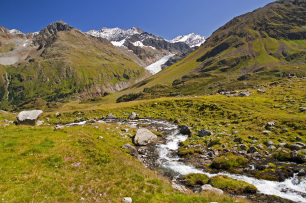 阿尔卑斯山脉,山谷,自然