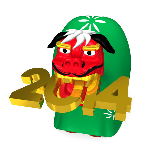 绘画插图,舞狮服装,2014年