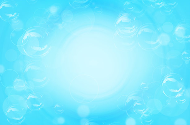 大海水泡蓝色科技动感曲线背景