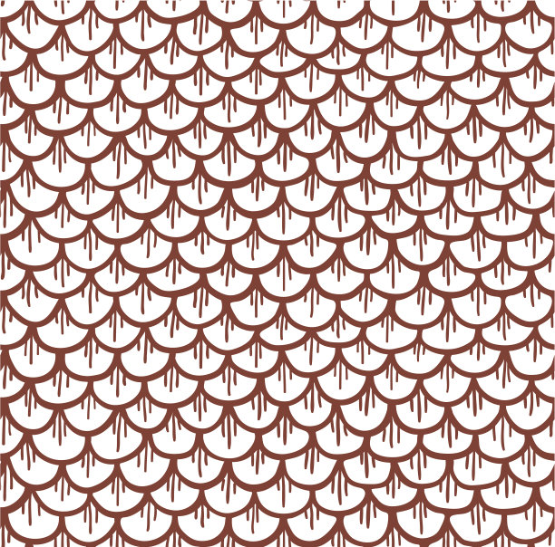 鳞纹矢量插画
