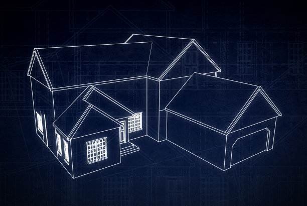 户型图彩图线条