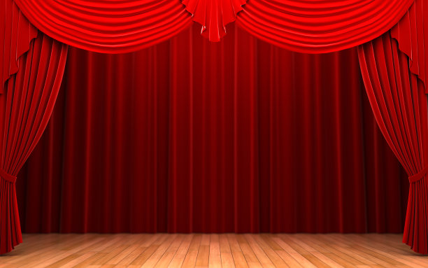 简单红色舞台背景