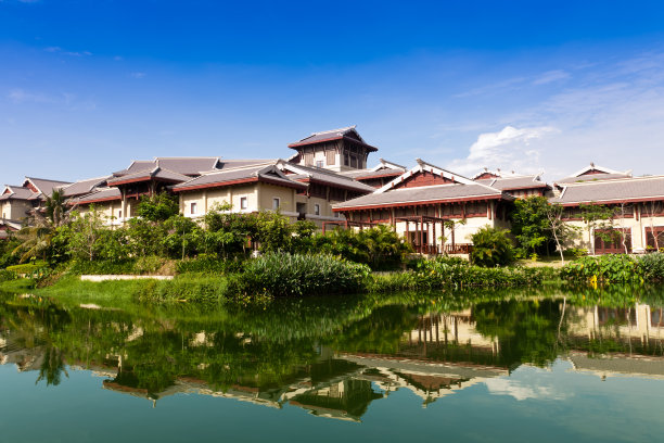 地产 中国风 江景 别墅 豪宅