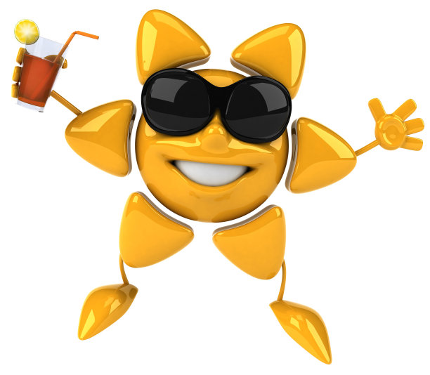 微笑,夏天,太阳镜