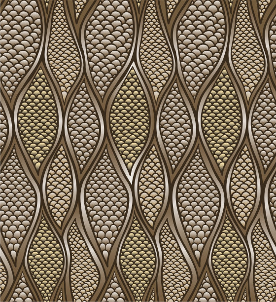 鳞纹矢量插画