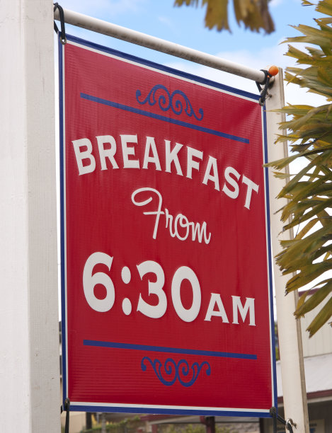 早餐店招牌标志