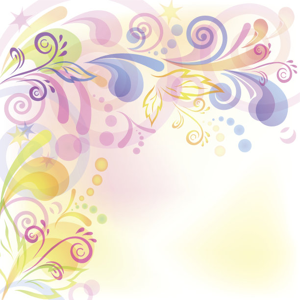 粉色星星圆形矢量图案