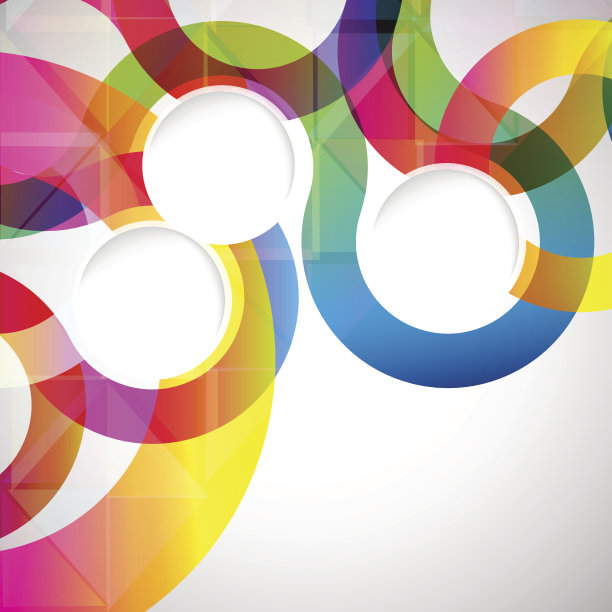 蓝色动感飘逸线条背景图