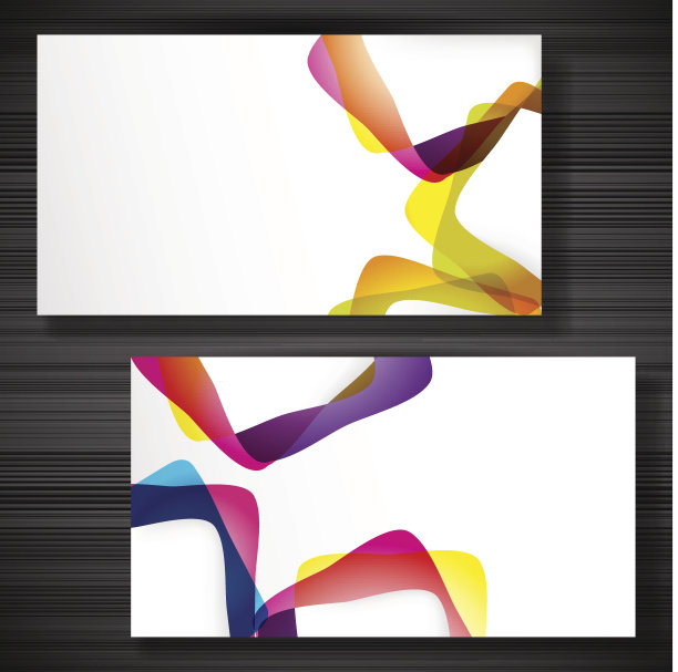 时尚名片装饰线条