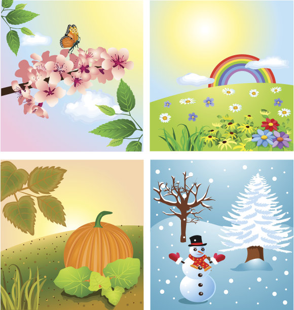 四季介绍_ppt模板_word文档_表格模板下载_wps稻壳儿