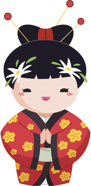 民族女孩插画