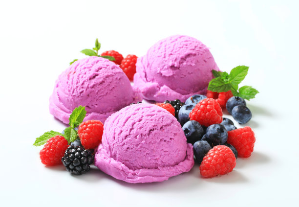 蓝莓冰激凌球