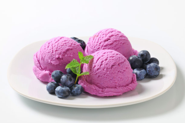 蓝莓冰激凌球