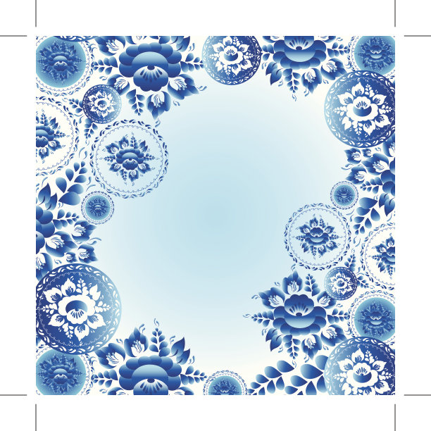 精美圆形花纹图案素材