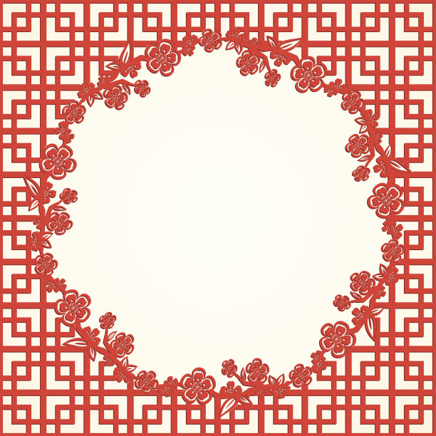 中国风花纹图案