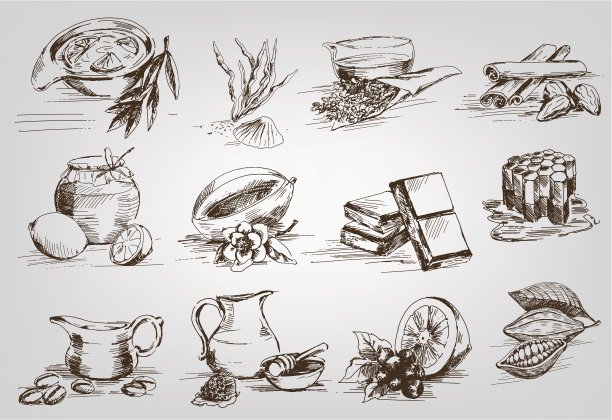 蜂蜜插画