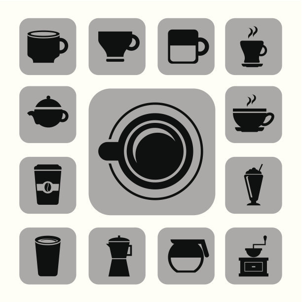 特色咖啡杯图标