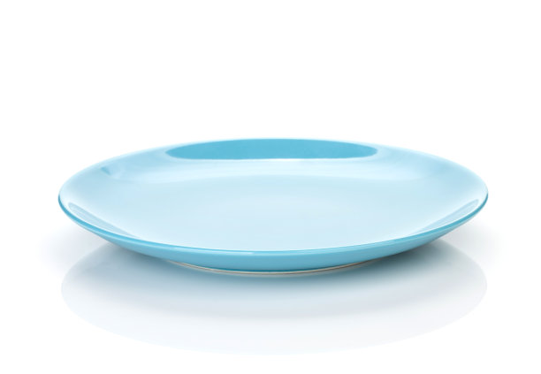 蓝色的盘子