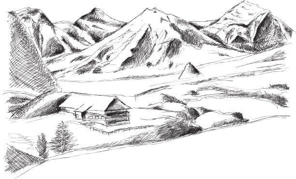 宽幅高清风景画