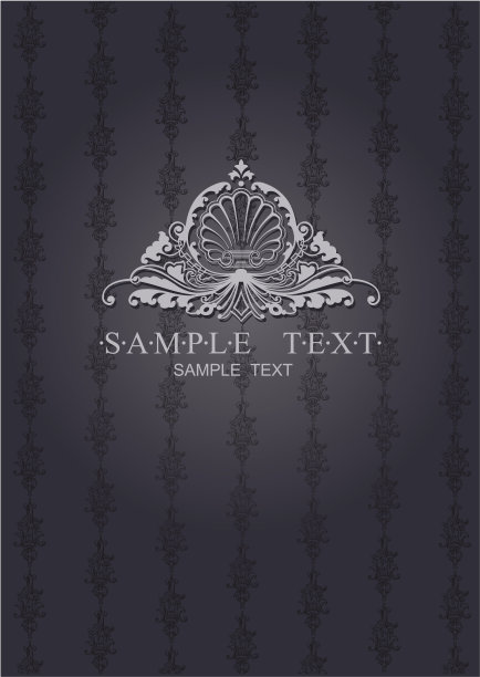 灰色边框图案装饰封面