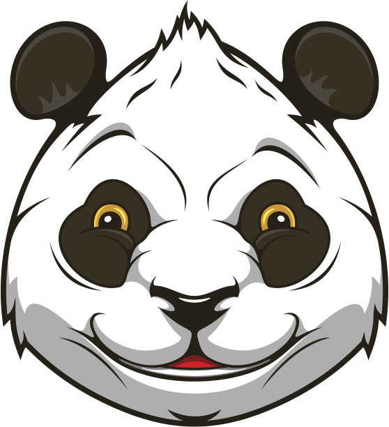 四川成都熊猫插画