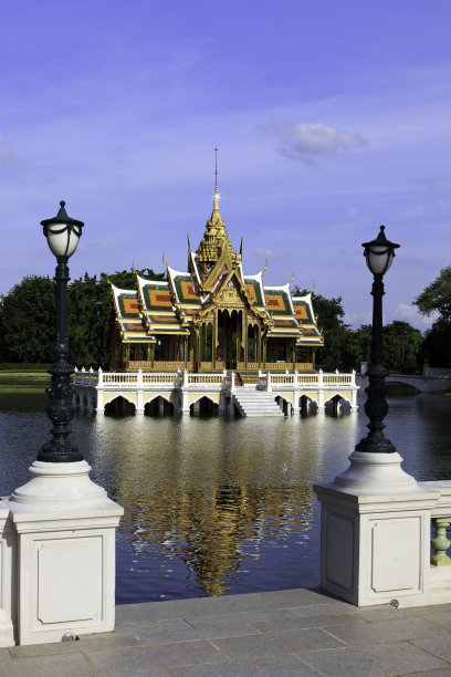 宫廷园林亭台楼阁拱桥