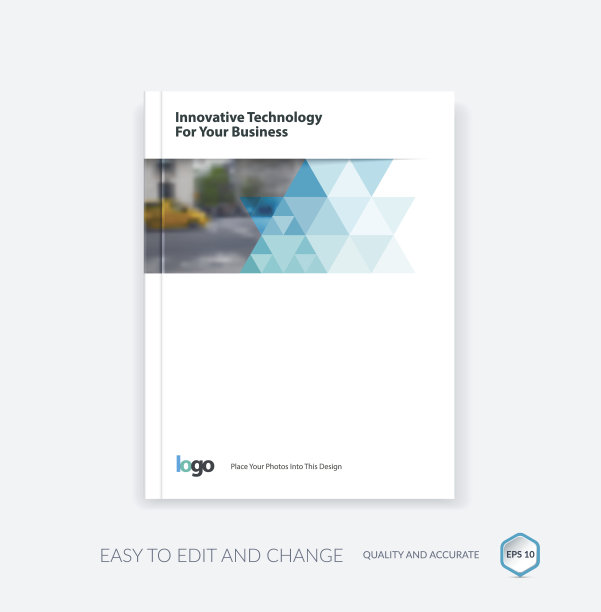 灰色几何图形封面