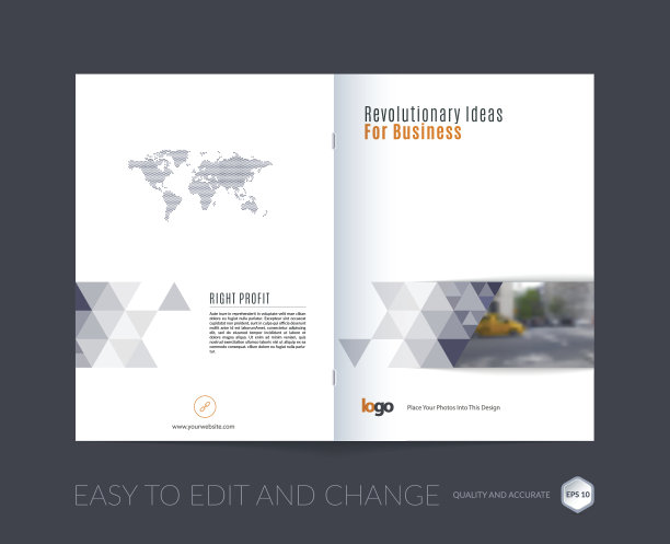 灰色几何图形封面