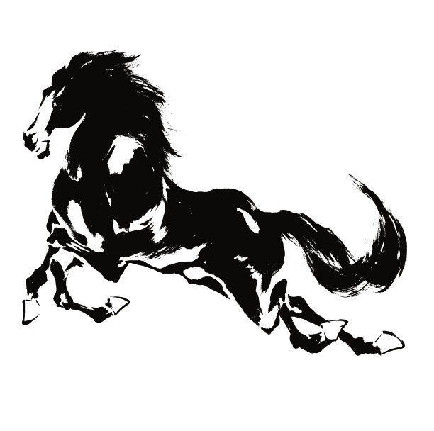 马年插画马年卡通