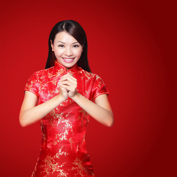 传统节日东方女性服饰