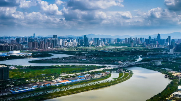 浙江宁波城市风光