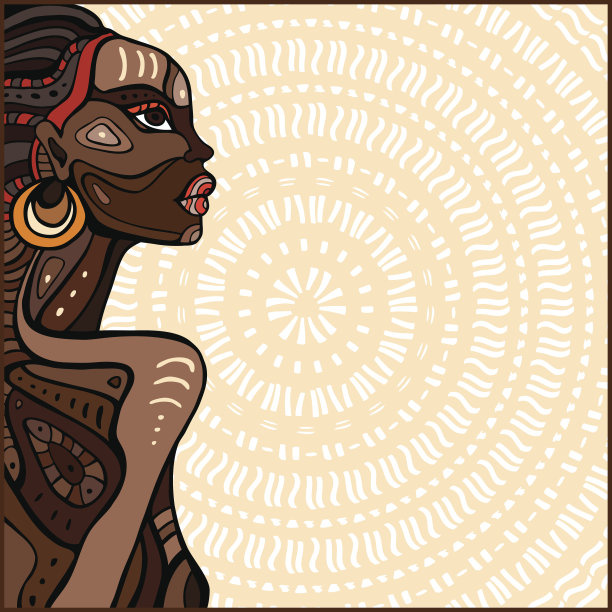 非洲女人装饰画