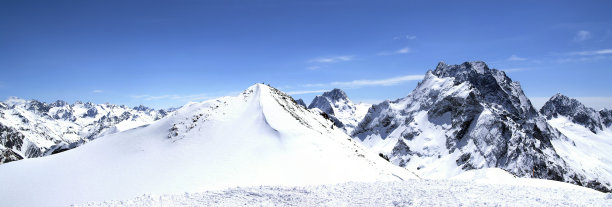 高加索山脉,冰帽,山