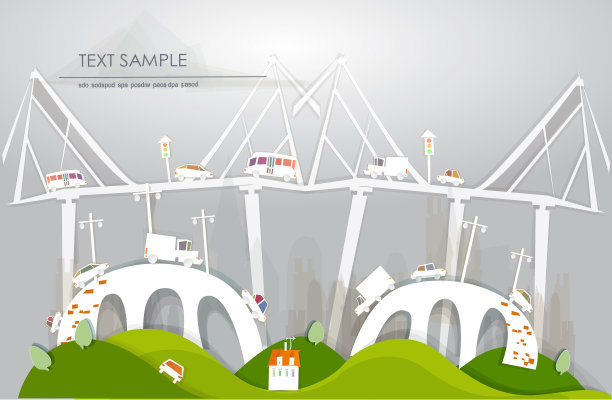 面包车文字背景素材