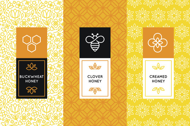 蜂蜜插画包装