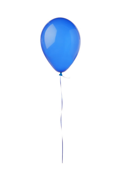 蓝色热气球